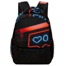 yanfind Children's Backpack Dark Illuminated Insubstantial Technology Likes Light Luminescence Display Instagram Popularity Neon Abstract Preschool Nursery Travel Bag