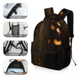 yanfind Children's Backpack Creative Logs Guard Fire Warmth Fireplace Cutting Burning Wood Flame Dark Preschool Nursery Travel Bag