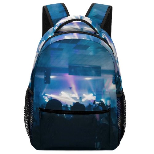 yanfind Children's Backpack Festival Crowd Concert Entertainment Stage Audience Live Performance Lights Spotlights Performers Preschool Nursery Travel Bag