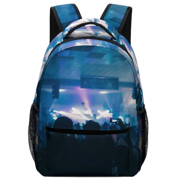 yanfind Children's Backpack Festival Crowd Concert Entertainment Stage Audience Live Performance Lights Spotlights Performers Preschool Nursery Travel Bag