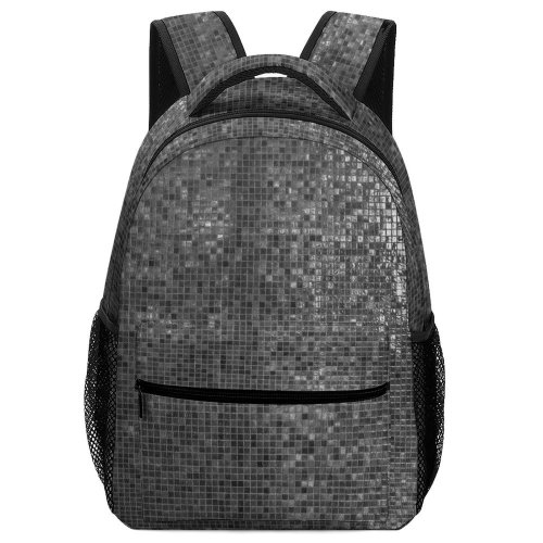 yanfind Children's Backpack Dark Design Orderly Tiles Abstract Wall Grey Retro Art Youtube Preschool Nursery Travel Bag