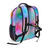 yanfind Children's Backpack Colours LGBT Domain Creative Acid Artistic Rainbow Cute Abstract Fractal Ornament Preschool Nursery Travel Bag