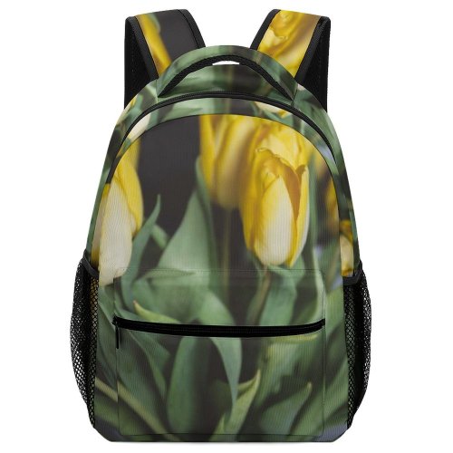 yanfind Children's Backpack Flower Flora Plant Tulip  Tulips Tullips Bouquet Crocus Floral Spring Petal Preschool Nursery Travel Bag