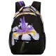 yanfind Children's Backpack Flower   Plant Petal Geranium Waterdrops Purple Closeup Bokeh Complementarycolors Creative Preschool Nursery Travel Bag