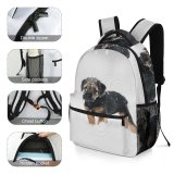 yanfind Children's Backpack  Focus Frozen Winter Dog Season Little Depth Field Snow Pet Snowy Preschool Nursery Travel Bag