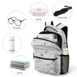 yanfind Children's Backpack  Frozen Rock Terrain Deer Aerial Land Meadow Frost Wild Winter Outdoors Preschool Nursery Travel Bag