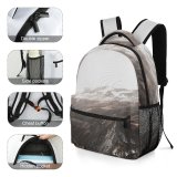 yanfind Children's Backpack Landscape Zermatt Switzerland Rock Canyon Treesforest Pictures Outdoors Snow Tree Alpine Preschool Nursery Travel Bag