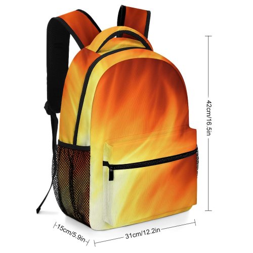 yanfind Children's Backpack Fire Flames Heat Hot Flame Light Geological Sky Atmosphere Preschool Nursery Travel Bag