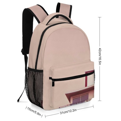 yanfind Children's Backpack Apartments Building Architecture Apartment Exterior Preschool Nursery Travel Bag