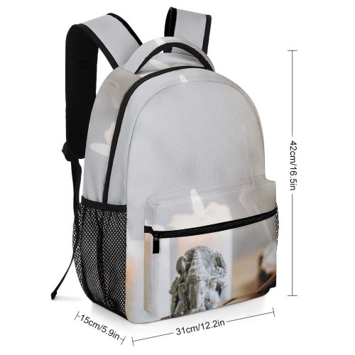 yanfind Children's Backpack Aromatherapy Candle Prayer  Wood Beads Tradition Dof Incense Candles Flame Still Preschool Nursery Travel Bag