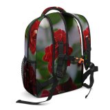 yanfind Children's Backpack Flower Plant  Rose Geranium Lonely Macro Leaf Stock Preschool Nursery Travel Bag