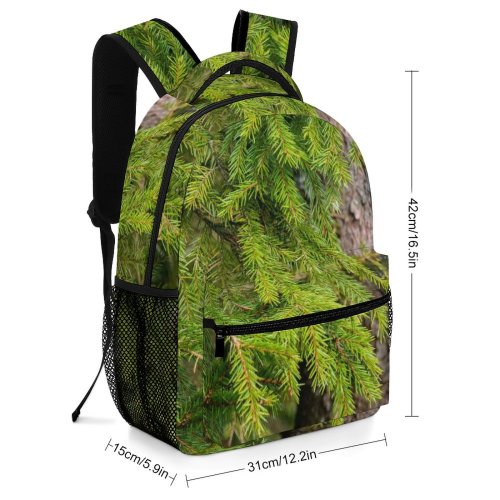 yanfind Children's Backpack Abies  Eco Environmental Tree Pine Summer Plant Fir Larch Light Preschool Nursery Travel Bag