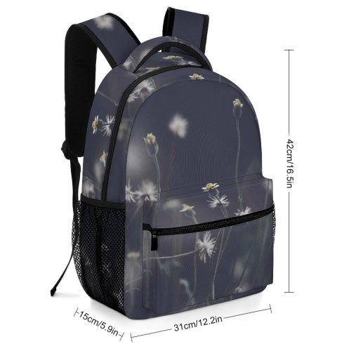 yanfind Children's Backpack  Beautiful Delicate Flowers Season Little Grass Husk Hayfield Field Light Macro Preschool Nursery Travel Bag