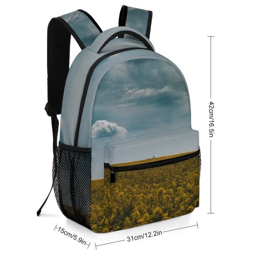 yanfind Children's Backpack Grassland Outdoors Countryside Siófok Magyarország Hungary Agricultural Area Crop Fields Horizont Cloud Preschool Nursery Travel Bag