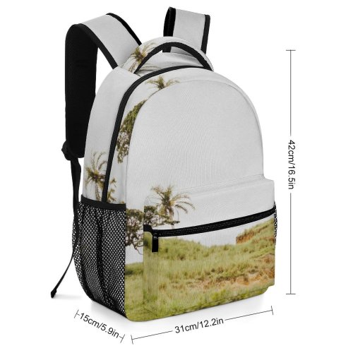 yanfind Children's Backpack Landscape Savanna Plant Creative Pictures Grassland Outdoors Tree Vegetation Sc Field Preschool Nursery Travel Bag