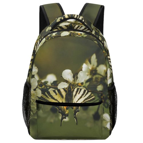 yanfind Children's Backpack Butterfly Flower Insect Invertebrate Plant  Petal Bee Honey Birds Monarch Spring Preschool Nursery Travel Bag