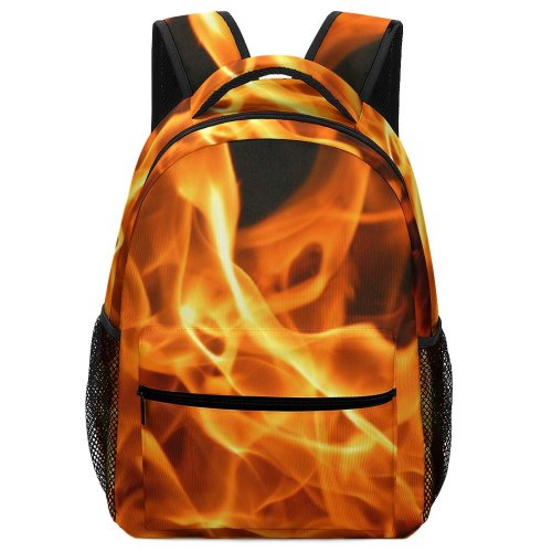 yanfind Children's Backpack Flames Fire Hot Warm Flame Heat Gas Bonfire Preschool Nursery Travel Bag