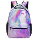 yanfind Children's Backpack Palette Abstract Hue Acrylic Pastel Gouache Cephalopod Stain Shot Brush Creativity Preschool Nursery Travel Bag