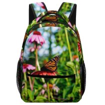 yanfind Children's Backpack Asteraceae Flower Images Honey Free Monarch Birds Plant Insect Pictures Invertebrate Butterfly Preschool Nursery Travel Bag
