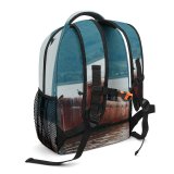 yanfind Children's Backpack Boat River Lake Transportation Sea Watercraft System Ocean Preschool Nursery Travel Bag