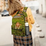 yanfind Children's Backpack Leaves Cute Cat Grass Preschool Nursery Travel Bag