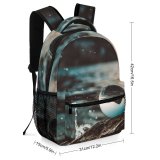 yanfind Children's Backpack Fair H Ball Landscape Daylight Glass Outdoors Seashore O Reflection Preschool Nursery Travel Bag