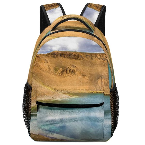 yanfind Children's Backpack Crater Free Pictures Volcano Outdoors  Images Iceland Preschool Nursery Travel Bag
