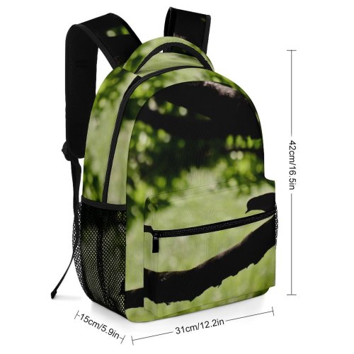 yanfind Children's Backpack Birds London Storbritannien Silhouette Agelaius Blackbird Tree Beak Crow Preschool Nursery Travel Bag