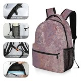 yanfind Children's Backpack Expressionism Rough Design Smooth Expression Stone Abstract Wall Exterior Concrete Preschool Nursery Travel Bag