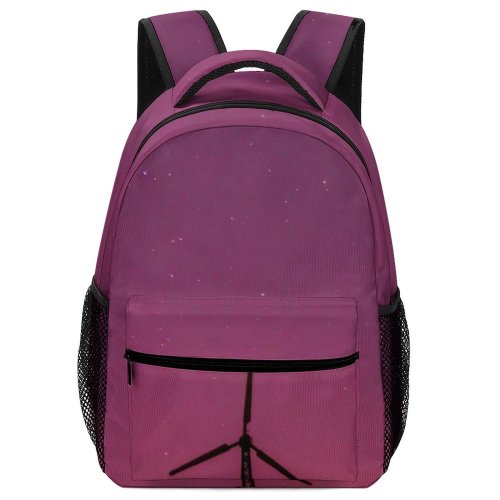 yanfind Children's Backpack Alternative  Backlit Silhouette Energy Renewable Wind Iphone Samsung Windmill Preschool Nursery Travel Bag