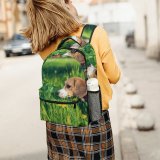 yanfind Children's Backpack Dog Pet Pictures Strap Grass Hound Plant Creative Images Commons Beagle Preschool Nursery Travel Bag