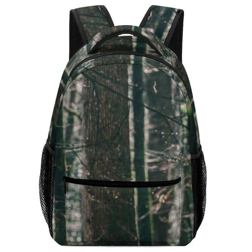 yanfind Children's Backpack Outdoors Woods Deer  Trees Wildlife Preschool Nursery Travel Bag