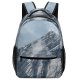 yanfind Children's Backpack Landscape Peak Wettersteingebirge Creative Partenkirchen Pictures Cloud Alpspitze Outdoors Grey Snow Preschool Nursery Travel Bag
