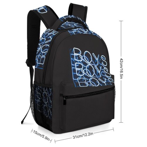yanfind Children's Backpack Dark Design Illuminated Lights Insubstantial Boys Technology Luminescence Neon Signage Commerce Decoration Preschool Nursery Travel Bag