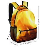 yanfind Children's Backpack Flames Burn Texture Hot Fire Flame Heat Bonfire Preschool Nursery Travel Bag