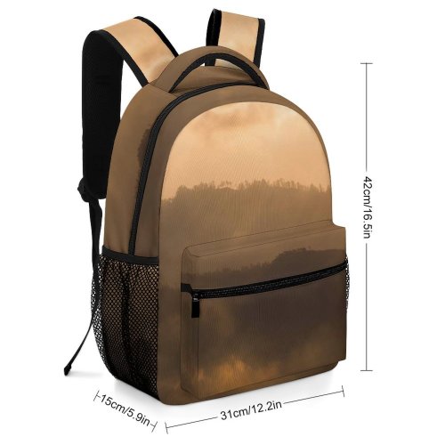 yanfind Children's Backpack  Light Outdoors Sunrise Fog Sky Bali Sunlight Mist Foggy  Grey Preschool Nursery Travel Bag