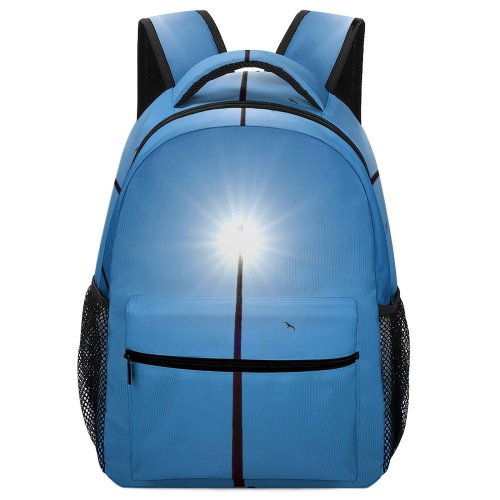 yanfind Children's Backpack Birds Light  Outdoors Sky  Sunlight Lamp Post Piazza  Marco Preschool Nursery Travel Bag