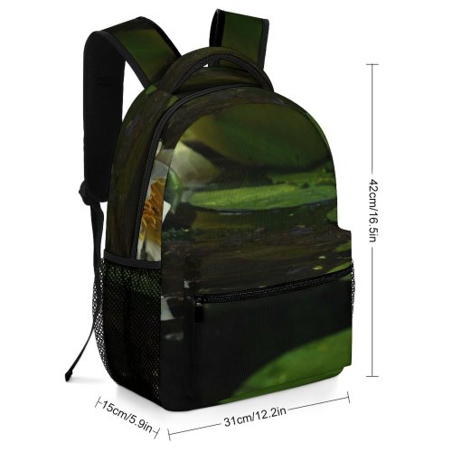 yanfind Children's Backpack Flora Waterlily Garden Bloom Lily Lotus Flower Pond Preschool Nursery Travel Bag