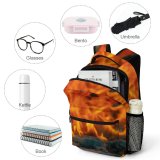 yanfind Children's Backpack Covid  Creative Fire  Flame Ppe Bonfire Face Images Wallpapers Preschool Nursery Travel Bag