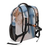 yanfind Children's Backpack Fowl Birds Banister Domain Chicken Public Cat Angora Wallpapers Handrail Manx Preschool Nursery Travel Bag