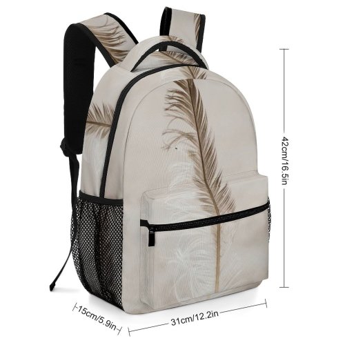 yanfind Children's Backpack  Focus Feather Field Sand Sandy Depth Preschool Nursery Travel Bag