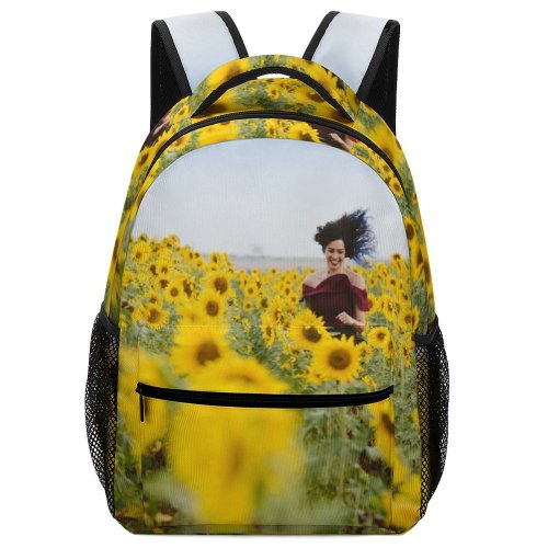 yanfind Children's Backpack Female Flora Petals Happy Smile Smiling Field Outdoors Bloom Flowers Flowerbed Preschool Nursery Travel Bag