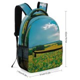 yanfind Children's Backpack Field Grassland Outdoors Countryside Farm Meadow Rural Abari Plant Vegetation  Flower Preschool Nursery Travel Bag