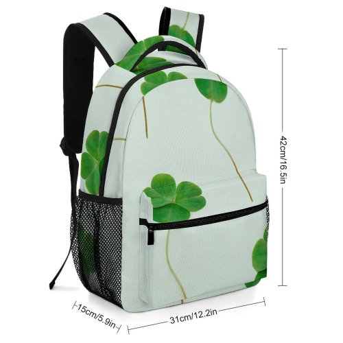 yanfind Children's Backpack Floral Patrick's Simplicity Plant S Story St. Patrick Clover Instagram Irish St Preschool Nursery Travel Bag