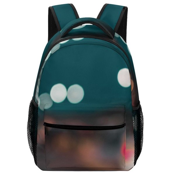 yanfind Children's Backpack  Focus Beautiful City Shining  Illuminated Lights Insubstantial Blurred Luminescence Abstract Preschool Nursery Travel Bag
