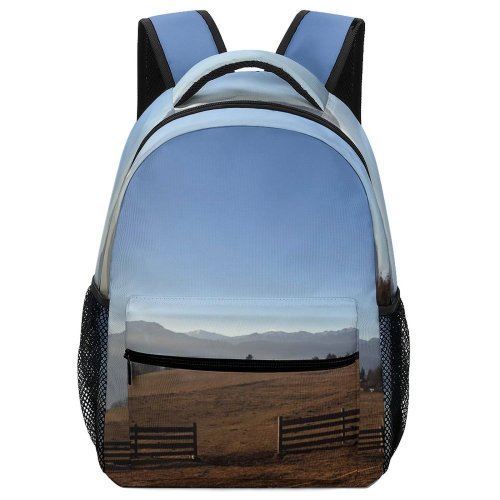 yanfind Children's Backpack Field Grassland Outdoors Countryside Italien Mound Rural Building Housing Plant Tree Jenesien Preschool Nursery Travel Bag
