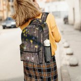 yanfind Children's Backpack  Tree Focus Winter Lighted Design Xmas Illuminated Season Lights Depth Balls Preschool Nursery Travel Bag