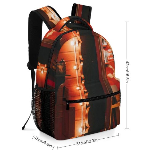yanfind Children's Backpack Balancing Depth Landscape Daylight Zen Travel Field Beach Outdoors Seashore Meditation Shore Preschool Nursery Travel Bag