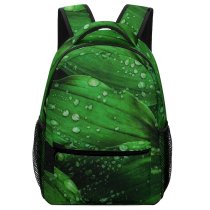yanfind Children's Backpack Foliage Freshness Dew Waterdrops Moisture Growth Outdoors Leaves Flora Texture Preschool Nursery Travel Bag