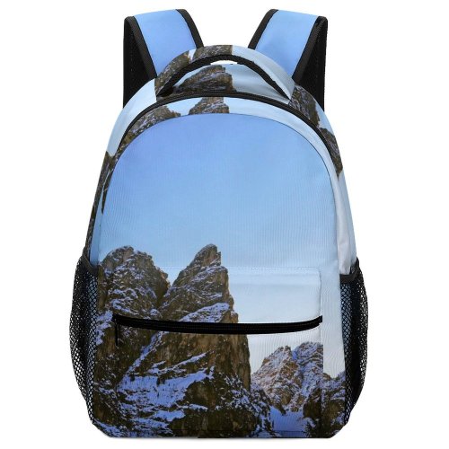 yanfind Children's Backpack Abies Range Tree  Snow Plant Fir Free  Stock Outdoors Preschool Nursery Travel Bag